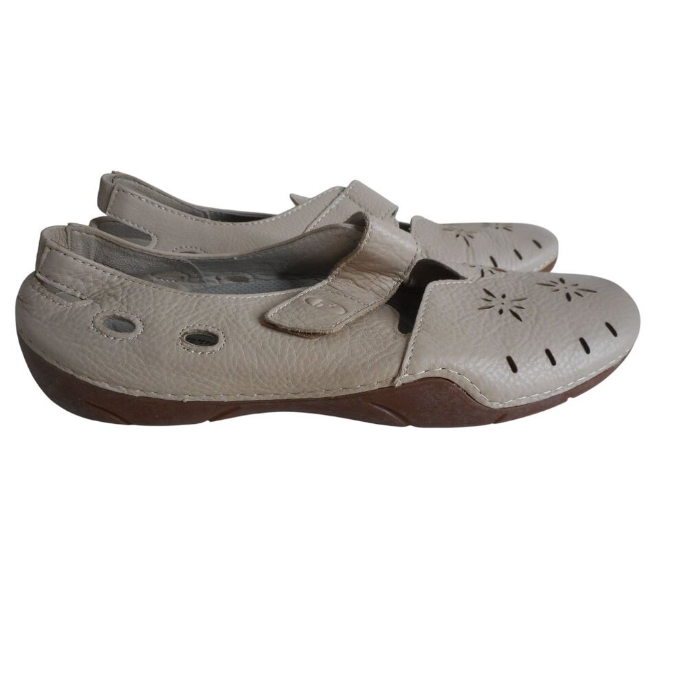 EUC Propet Ortholite Mary Jane Walking Shoes Oyster Grey Leather Upper Sz 10 - Picture 5 of 8